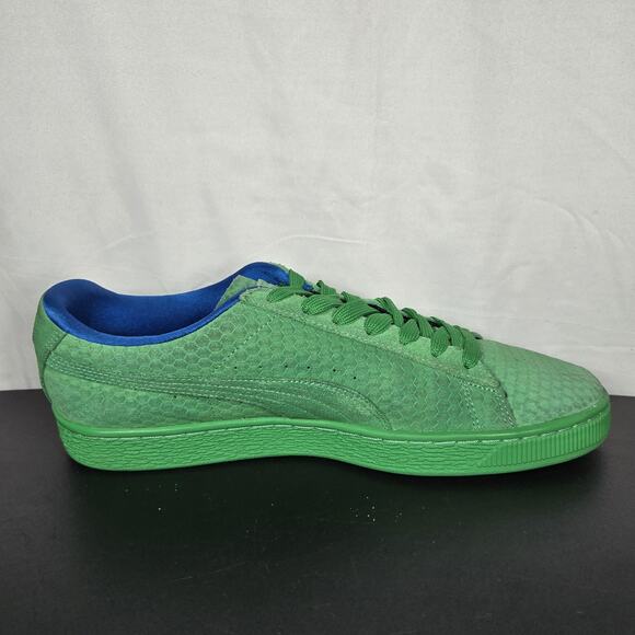 Puma Classics Sneakers Mens 9.5 Archive Green Textured Suede 1968 Heritage Low - Picture 2 of 12